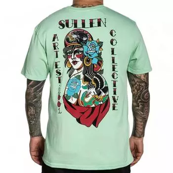 Футболка с надписью Sullen Art Collective Tattoo Gypsy Neptune XXXL