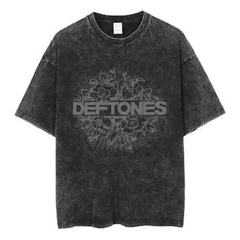 Футболка с обложкой музыкального альбома Deftones Band-Diamond Eyes, одежда в стиле метал-рок, хлопковые винтажные футболки с коротким рукавом, топы S