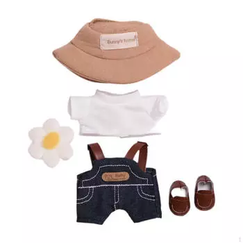 Футболка с плюшевой фигуркой и подтяжки для координации, гибкость куклы 5,91