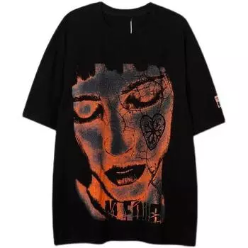 Футболка с принтом аниме «Атака титанов» женская модная повседневная с круглым вырезом и коротким рукавом большого размера унисекс S белый