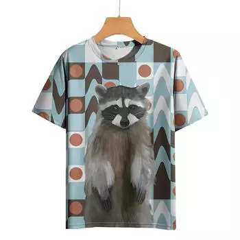 Футболка с принтом аниме кота для мужчин, японские футболки, футболка с волком, уличные топы в стиле хип-хоп, одежда, повседневные свободные футболки с короткими рукавами 4XL