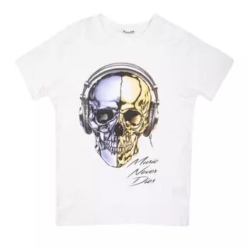Футболка с принтом черепа для мальчика DEELUXE 74 14 ans белый
