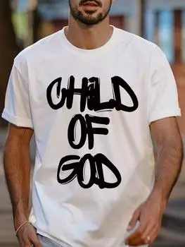 Футболка с принтом Child Of God 3D, летняя одежда, свободная мужская модная футболка, новая круглая горловина, футболки Harajuku S