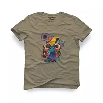 Футболка с принтом Game Over, футболка с принтом Game, футболка для любителей игр, футболка для геймеров, футболки унисекс, Tarrzzcom