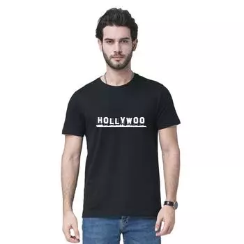 Футболка с принтом Hollywoo Супер футболка «Лучшие друзья» Хлопковая футболка с принтом на переводной бумаге без выреза S чёрный