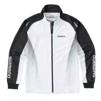 Футболка с принтом и застежкой-молнией [Shimano] белый