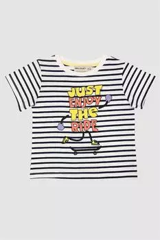 Футболка с принтом Just Enjoy для мальчиков