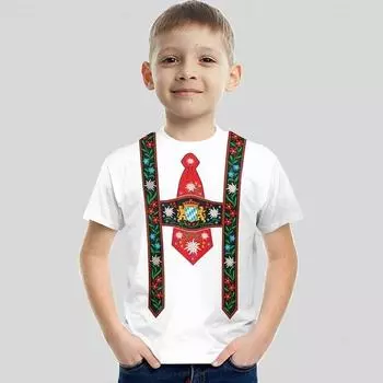 Футболка с принтом «Косплей» 3D, детские футболки на день рождения, детская одежда для мальчиков и девочек, повседневные футболки, топы, футболки, лето 160