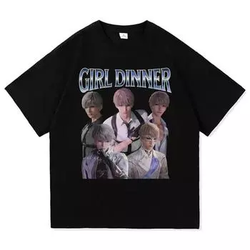 Футболка с принтом «Летний свет и ночная любовь» для мужчин и женщин, высококачественный хлопок, короткий рукав, круглый вырез S