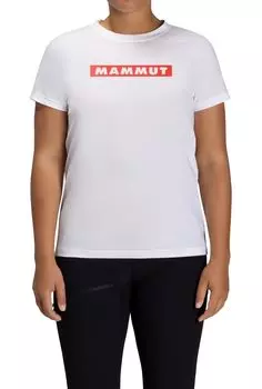 Футболка с принтом логотипа QD AF женская белая PRT2 [Mammut] 1017-02022