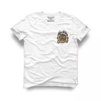 Футболка с принтом медведя Camper, футболка Camper, футболка для кемпинга, футболка с принтом медведя, женские и мужские футболки, хлопковые футболки, Tarrzzcom