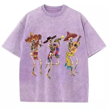 Футболка с принтом музыкального черепа по доступной цене для женщин, свободная, большого размера, для пар, с коротким рукавом, уличный хип-хоп, подростковые футболки S