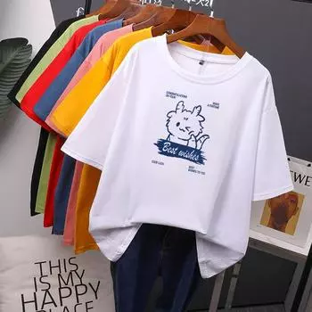 Футболка с принтом «Наилучшие пожелания», женские свободные хлопковые летние футболки большого размера, мягкий женский джемпер, топ M чёрный