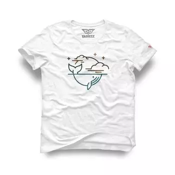 Футболка с принтом «Ночь и кит», футболка с принтом кита, рубашка с милым принтом кита, забавная рубашка, футболка с принтом дельфинов, футболка с белым китом, Tarrzzcom