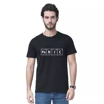 Футболка с принтом Panic Elements, футболка Super The Best of Friends, хлопковая футболка с принтом на переводной бумаге без выреза S чёрный