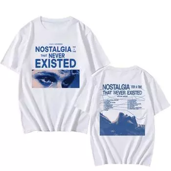 Футболка с принтом певца Люка Хеммингса, футболка с нотками ностальгии по времени, летняя мужская футболка с графическим принтом XS белый