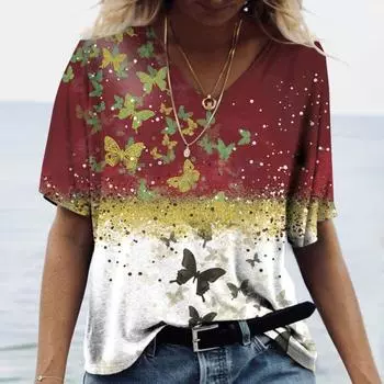 Футболка с принтом «Позиционирование кошки» S