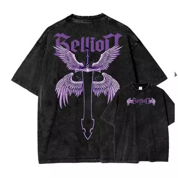 Футболка с принтом Сон Джин У, аниме, Solo-Leveling, графическая, мужская, уличная одежда, футболка, Харадзюку, хлопковая одежда, летние топы, футболки S