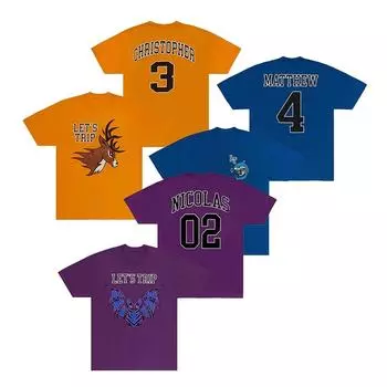 Футболка с принтом Sturniolo Triplets, хлопковая, модная, с коротким рукавом и круглым вырезом, мужская, женская, уличная, детская, топ, семейное платье S