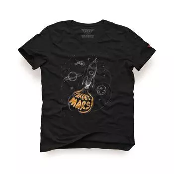 Футболка с принтом Target Mars Design, футболка с космическим принтом, футболка с принтом космонавта, хлопковая футболка, летняя футболка, Tarrzzcom