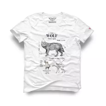 Футболка с принтом волка, футболка с анатомией волка, хлопковая футболка с коротким рукавом, футболка унисекс больших размеров, Tarrzzcom
