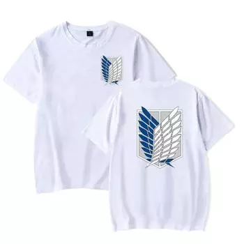 Футболка с японской мангой «Атака на гиганта»: Белая футболка унисекс с круглым вырезом, короткими рукавами, большого размера на лето 30490-2-30490-2-T01-HUI. XL серый