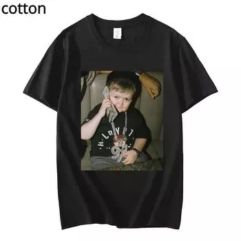 Футболка с рисунком аниме S красный