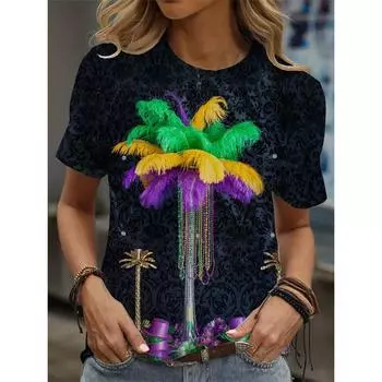 Футболка с рисунком глаз для женщин, карнавальные футболки с 3D-принтом, весенне-летние повседневные свободные футболки, уличные футболки с круглым вырезом 4XL