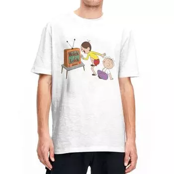 Футболка с рисунком из мультфильма «Болек и Лолек», мужская и женская, идея для подарка, повседневная хлопковая футболка S бордовый