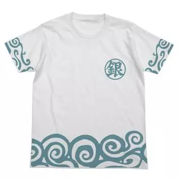 Футболка с рисунком кимоно Gintama Renewal Gintoki, белый размер:XL