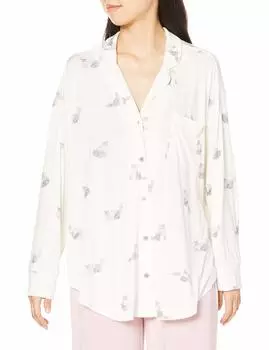 Футболка с рисунком кошки на Хэллоуин PWCT204240 GRY Япония F [Gelato Pique] женская (БЕСПЛАТНЫЙ размер) серый