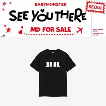 Футболка с символом 2nd MD от BABYMONSTER SEEYOUTHERE M size