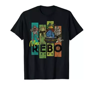 Футболка с винтажным концертом Star Wars Aliens Max Revo Band чёрный