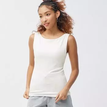 Футболка с вырезом «лодочкой» GU by Uniqlo без рукавов