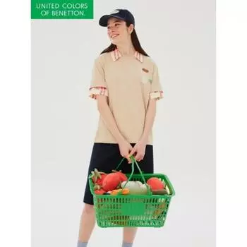 Футболка с вышитыми нашивками BeneTTon TukaTa bats57331 BG/42