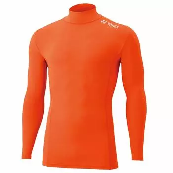 Футболка с высоким воротом и длинными рукавами, оранжевая, M [Yonex] (005)
