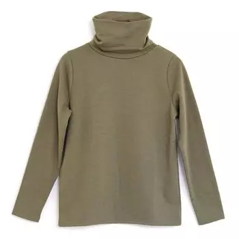 Футболка с высоким воротом Shaggy brushed long large повседневная зимняя, подкладка, топы, рукава, женская, однотонная, классика, размер, пуловер, внутренняя одежда, теплая,