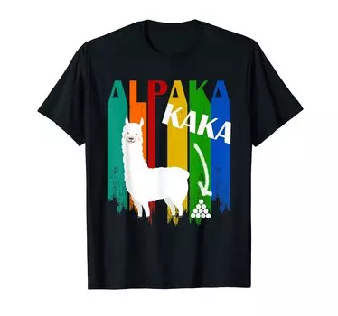 Футболка с забавным дизайном из альпаки