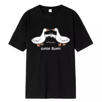 Футболка с забавным принтом «Знаменитая большая белая утка в Интернете» для мужчин и женщин, забавная, с коротким рукавом, 100% хлопок, повседневная уличная повседневная футболка XXXXL