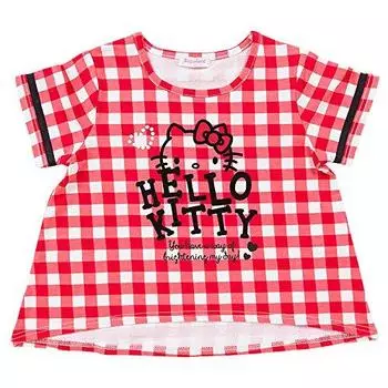 Футболка Sanrio Hello Kitty в клетку 110 см (красный)