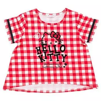 Футболка Sanrio Hello Kitty в клетку 110 см (красный) красный