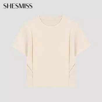 Футболка She S miss Chin с коротким рукавом SSjTSo12030 Cr creamy/66