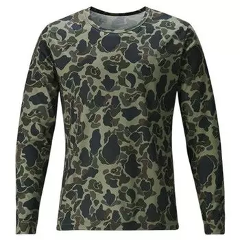 Футболка SHIMANO Cotton Khaki Duck Camo L (Длинный рукав) Ш-095Р