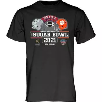 Футболка штата Огайо Баккейз Клемсон Тайгерс 2021 Cfp Sugar Bowl Game Dueling S