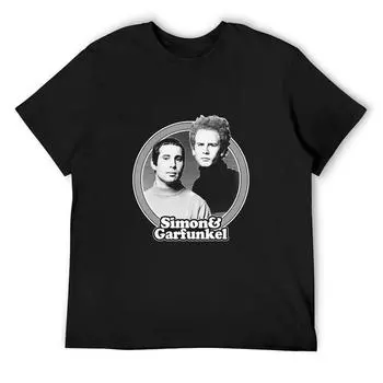 Футболка Simon & Garfunkel Летняя одежда Одежда больших размеров Простые белые футболки для мужчин S белый