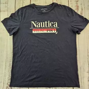 Футболка синяя Nautica Sailing Since 1983 XXXXL