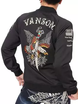 Футболка SKA с вышитым орлом, цвет черный, размер L [Banson] NVSZ-2406 чёрный