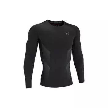 Футболка Slim Fit с логотипом Under Armour, мужские топы, черные 1362453-001 L