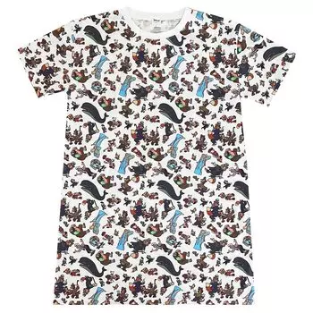 Футболка Small Planet Disney Pixar Pinocchio Long White AWDS7165 с рисунком Пиноккио/Узор