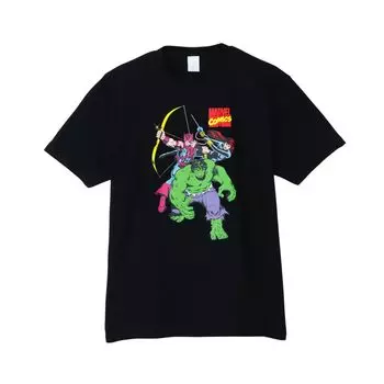 Футболка Small Planet Marvel 50 Design L Size черная 7/Халк/Черная Вдова/Соколиный глаз